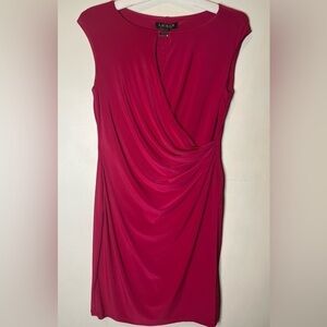 Ralph Lauren PINK Cap Sleeve Day Dress size 12 petite